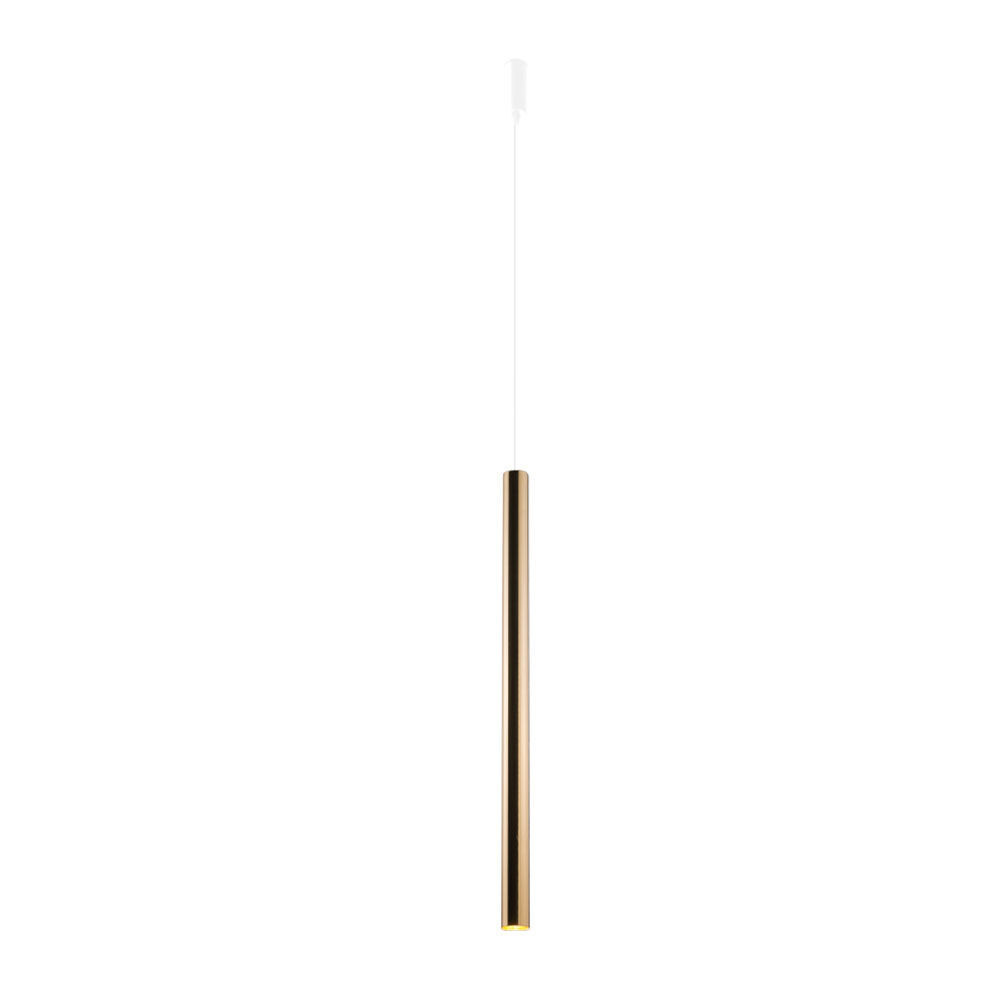 Lampa wisząca mosiądz polerowano-biała AKADI 1xGU10x4W Amplex