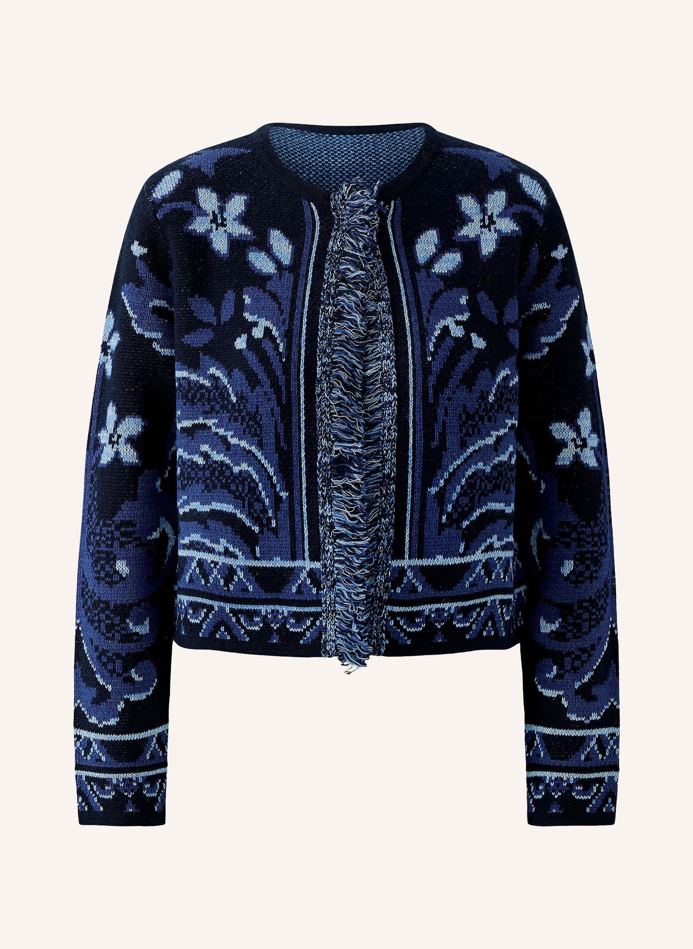 Oui Strickjacke mit Glitzergarn