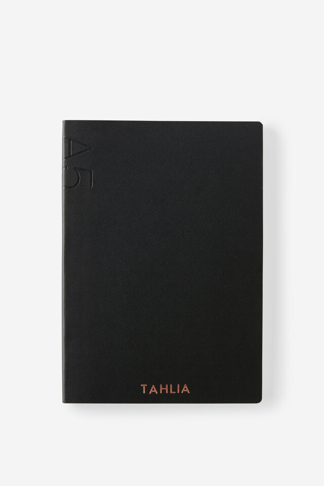 Personalised A5 Soft Cover Plain Notebook