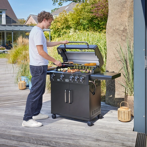Gasgrill »Minnesota 4«, 4-Brenner, Grillfläche: 67 x 36,3 cm, pulverbeschichtete Oberflächen