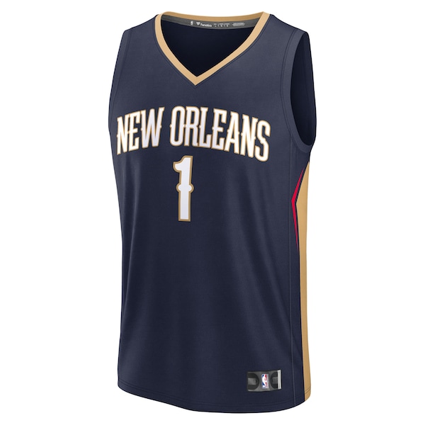 Zion Williamson New Orleans Pelicans  Fast Break Replica Player Jersey - Icon Edition - Navy
