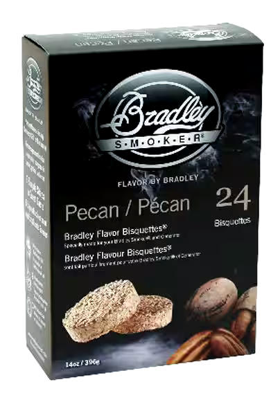 Bradley Smoker Wood Bisquettes, Pecan, 24-pk
