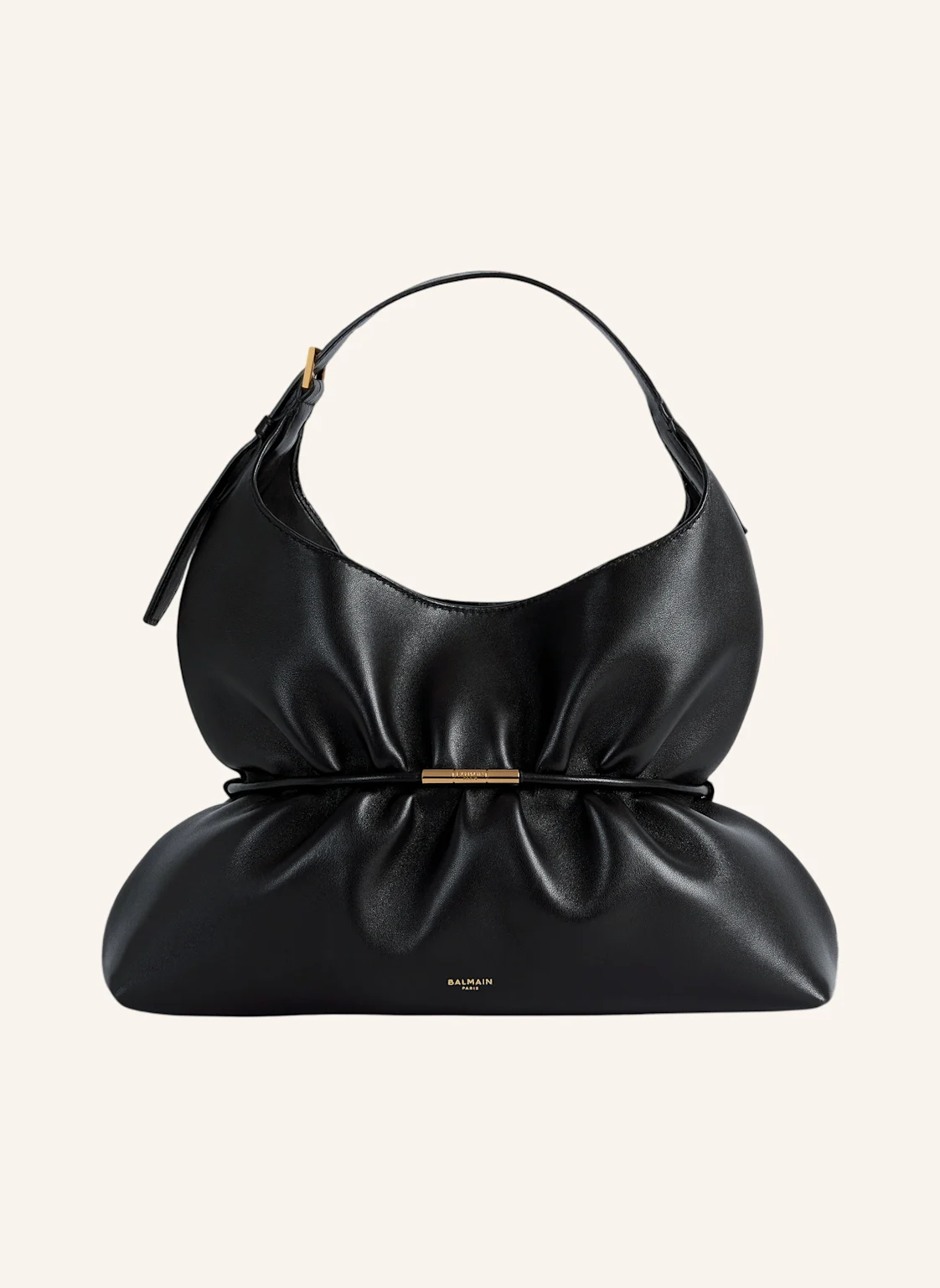 BALMAIN Mittelgroße Tasche SPHYNX aus Glattleder