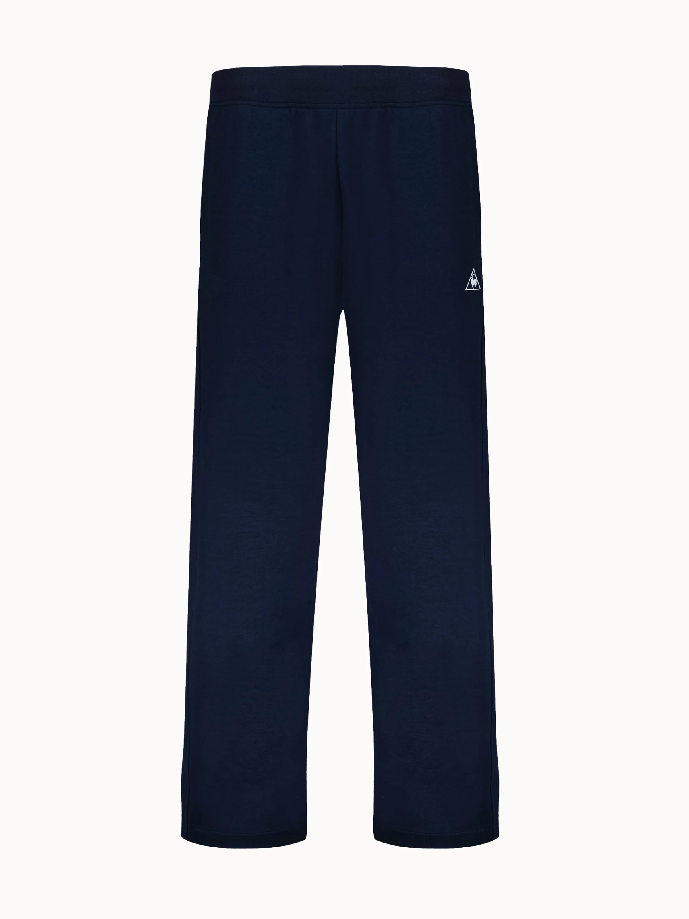 Pantalon relax double face et logo triangle