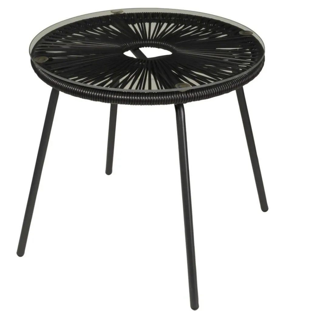 Tables Basses De Jardin^CASA ACAPULCO Table Lounge Noir