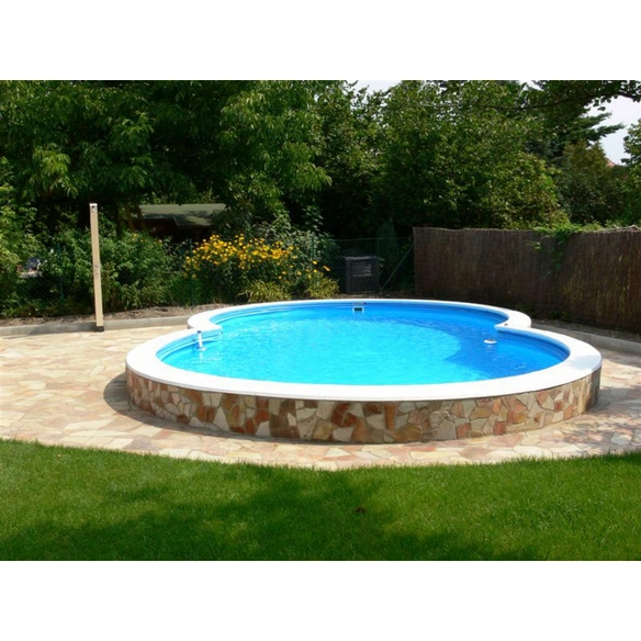 Achtformbecken-Set Achtformbeckenset , achtform, BxLxH: 350 x 540 x 120 cm