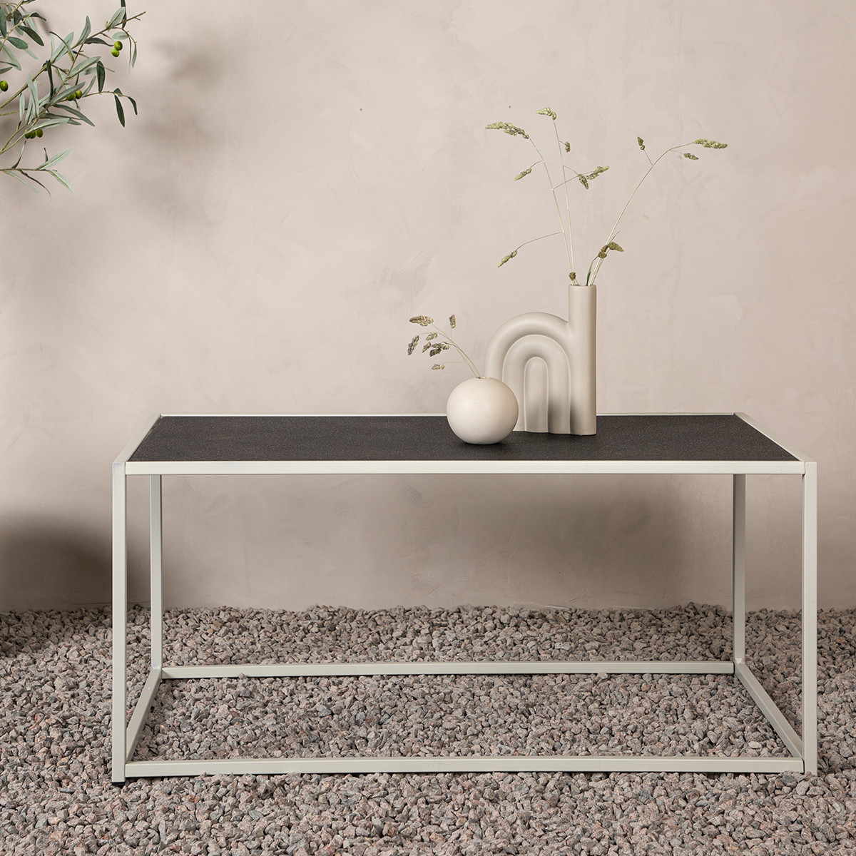 Nest outdoor Magnus Metalen Tuin Salontafel - Grijs