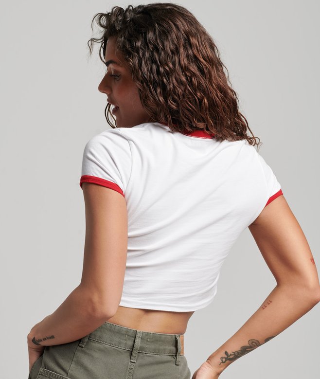 Organic Cotton Ringer Crop T-shirt