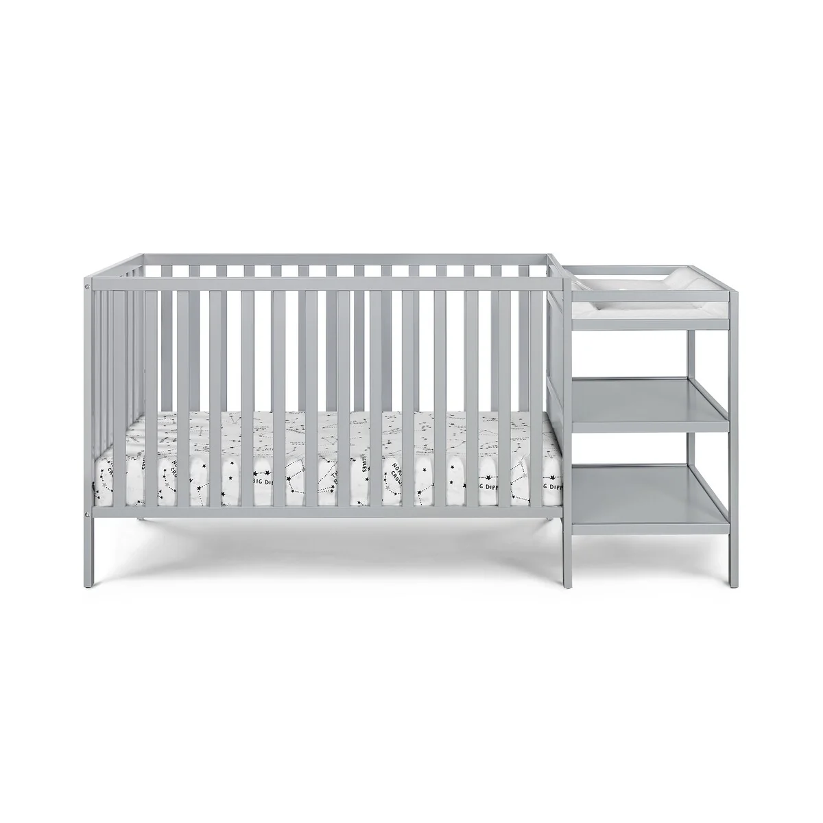 Suite Bebe Palmer 3-in-1 Crib and Changer Combo Gray