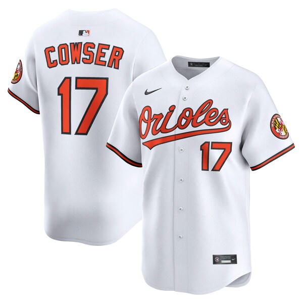 Colton Cowser Baltimore Orioles Nike Home Limited Player Jersey - White