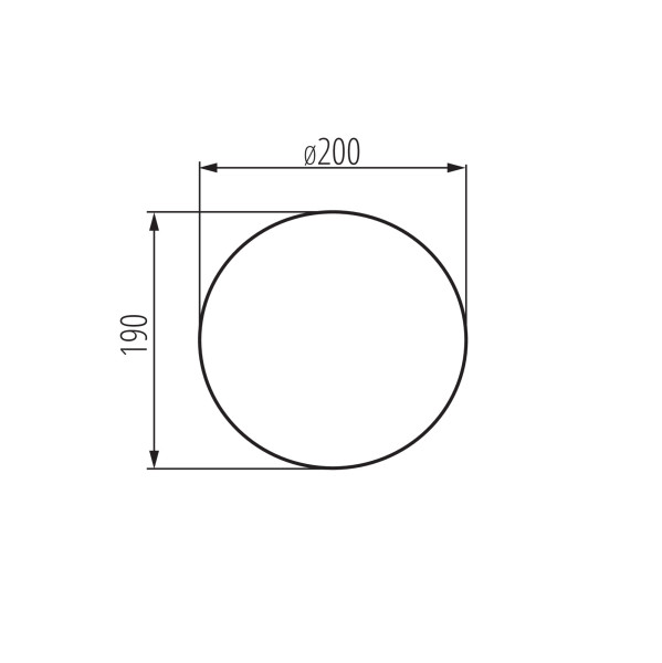 Lampa ogrodowa LL BELO 20 T LightLogic 66911 kula 20cm terakota E27 IP65