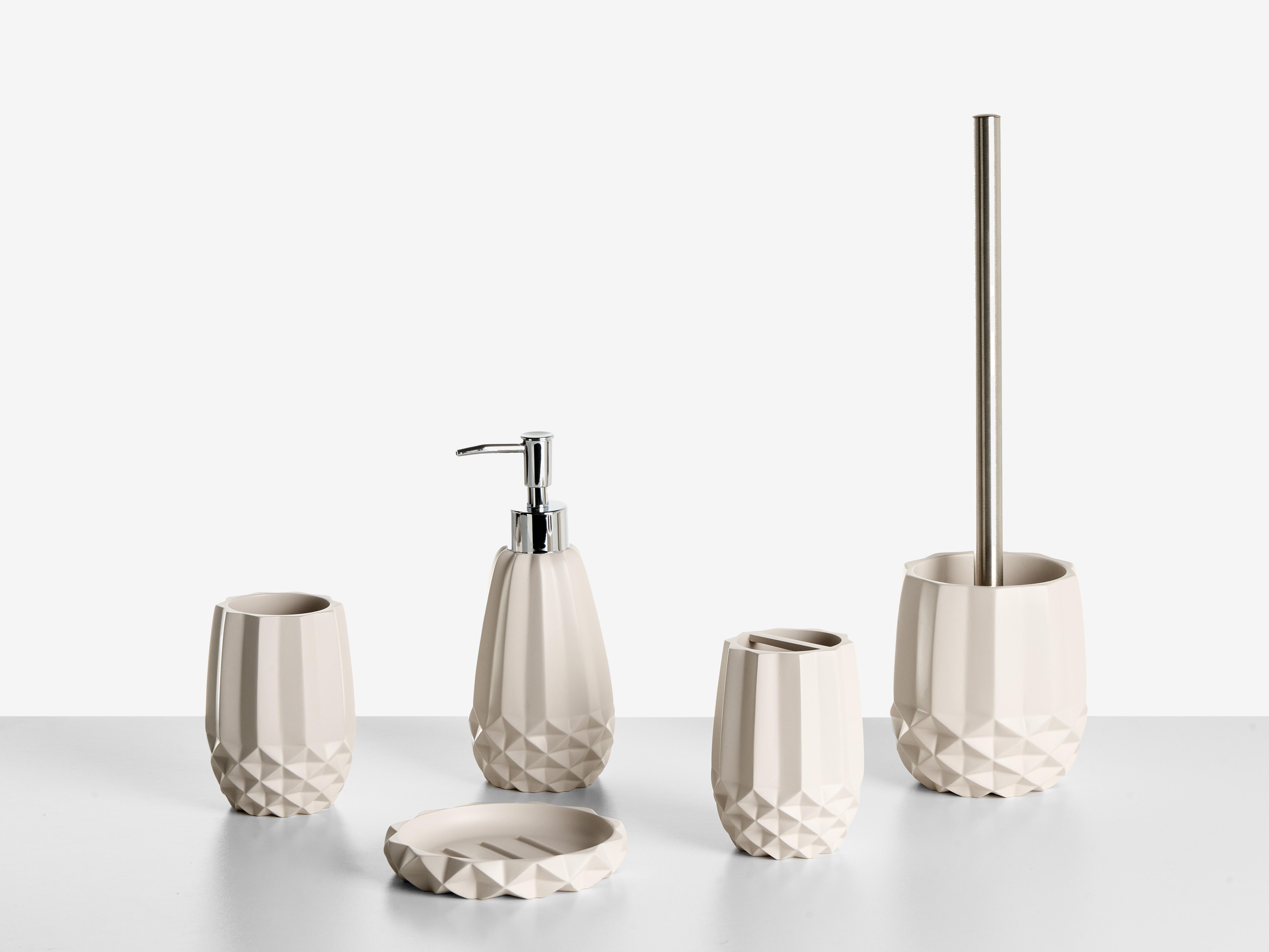 5-Piece Bathroom Accessories Set SAMIRIA Beige