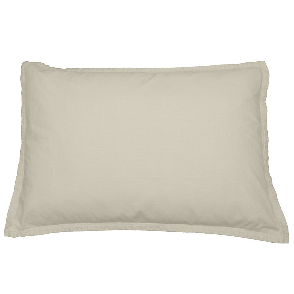 Lot de 2 taies d'oreiller en flanelle de coton Ficelle 50x70 cm KLAPPEN