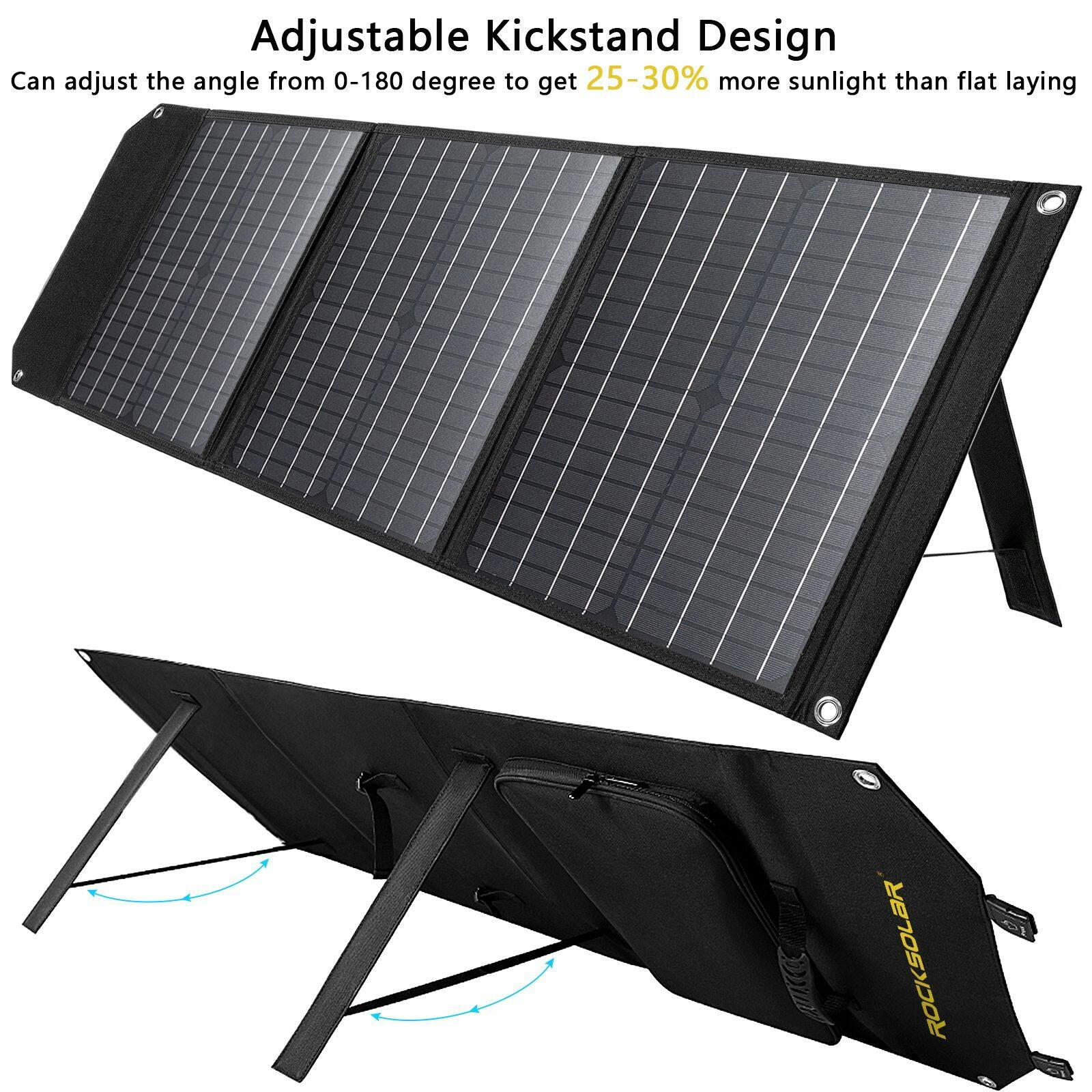 ROCKSOLAR Foldable 30W Solar Panel DC & USB Output, IP x 4