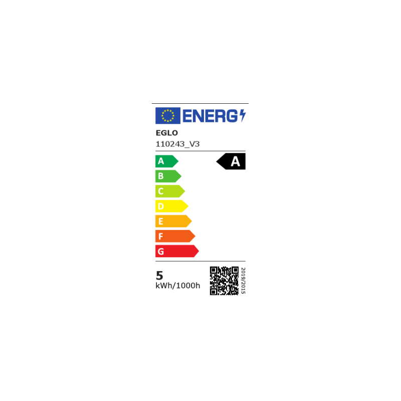 Ampoule LED A60 transparente Ø 6 cm E27 4,9 W EGLO