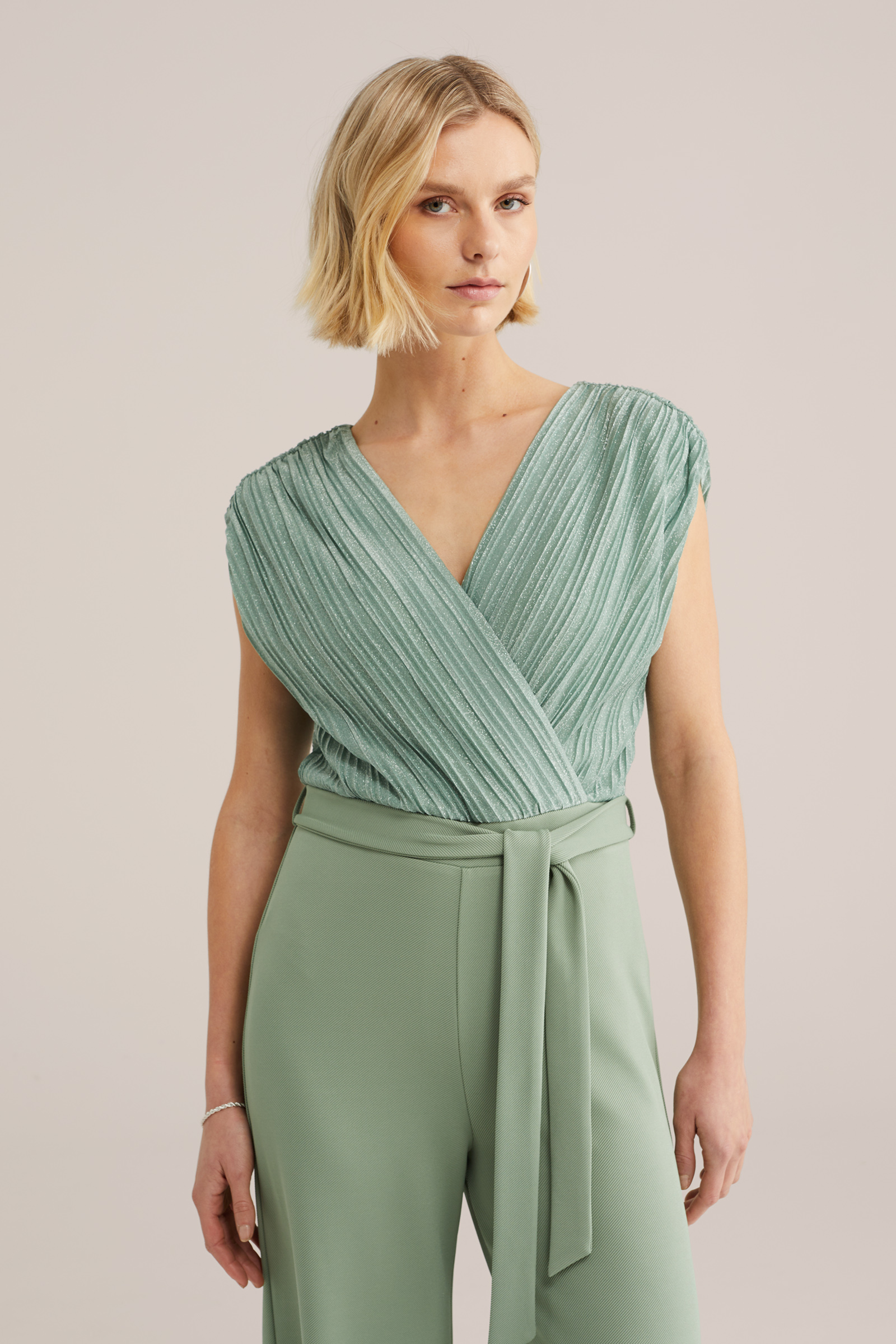 Dames jumpsuit met glittergaren