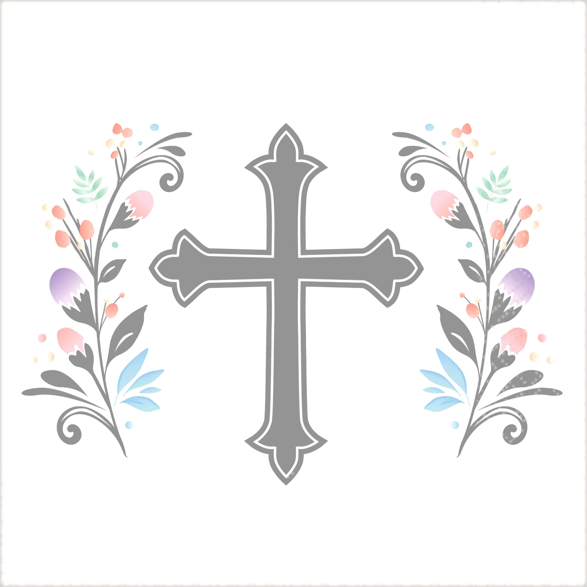 Silver Cross Holy Day Beverage Napkins, 36-pk
