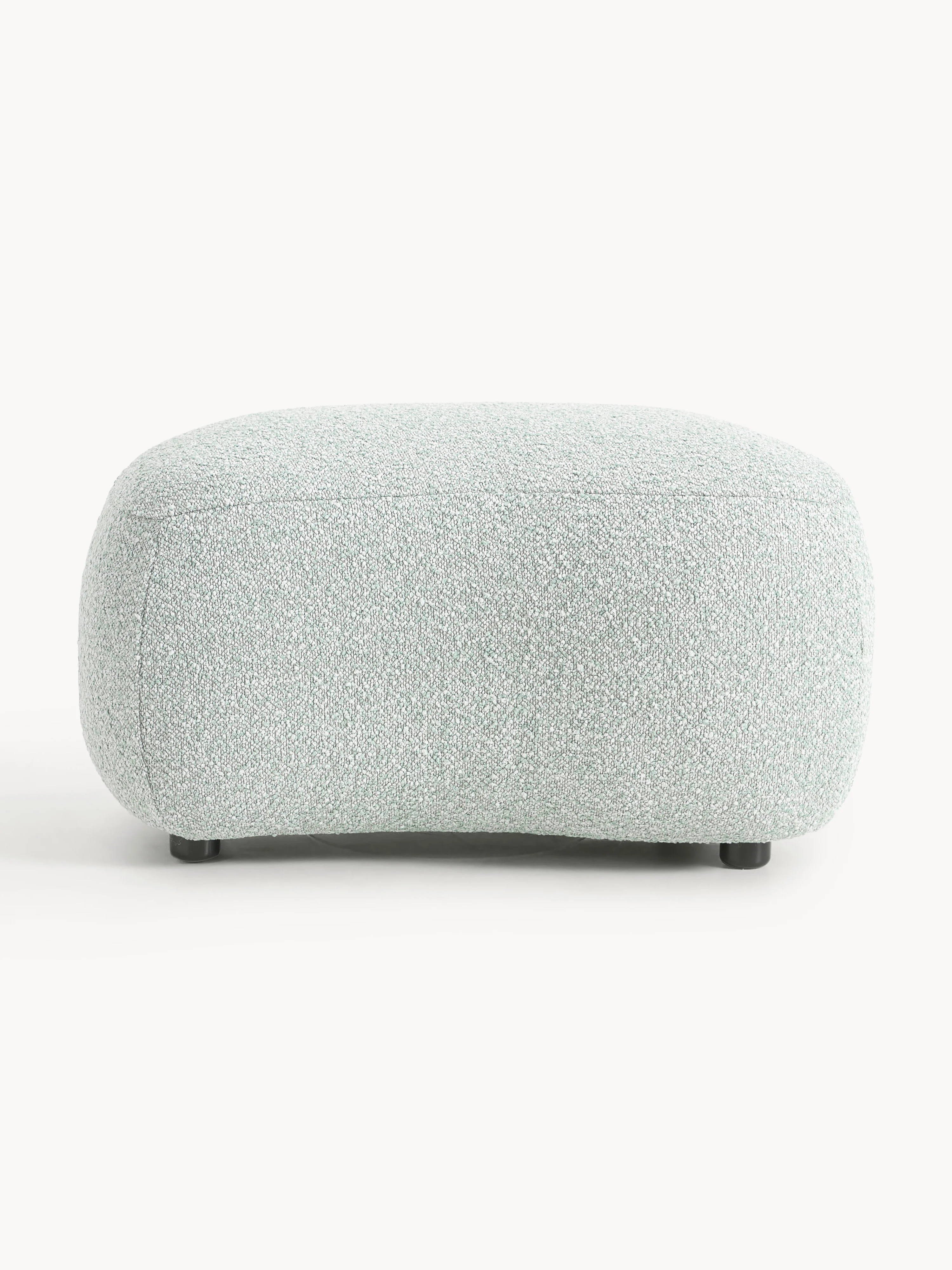 Bouclé-Sofa-Hocker Alba