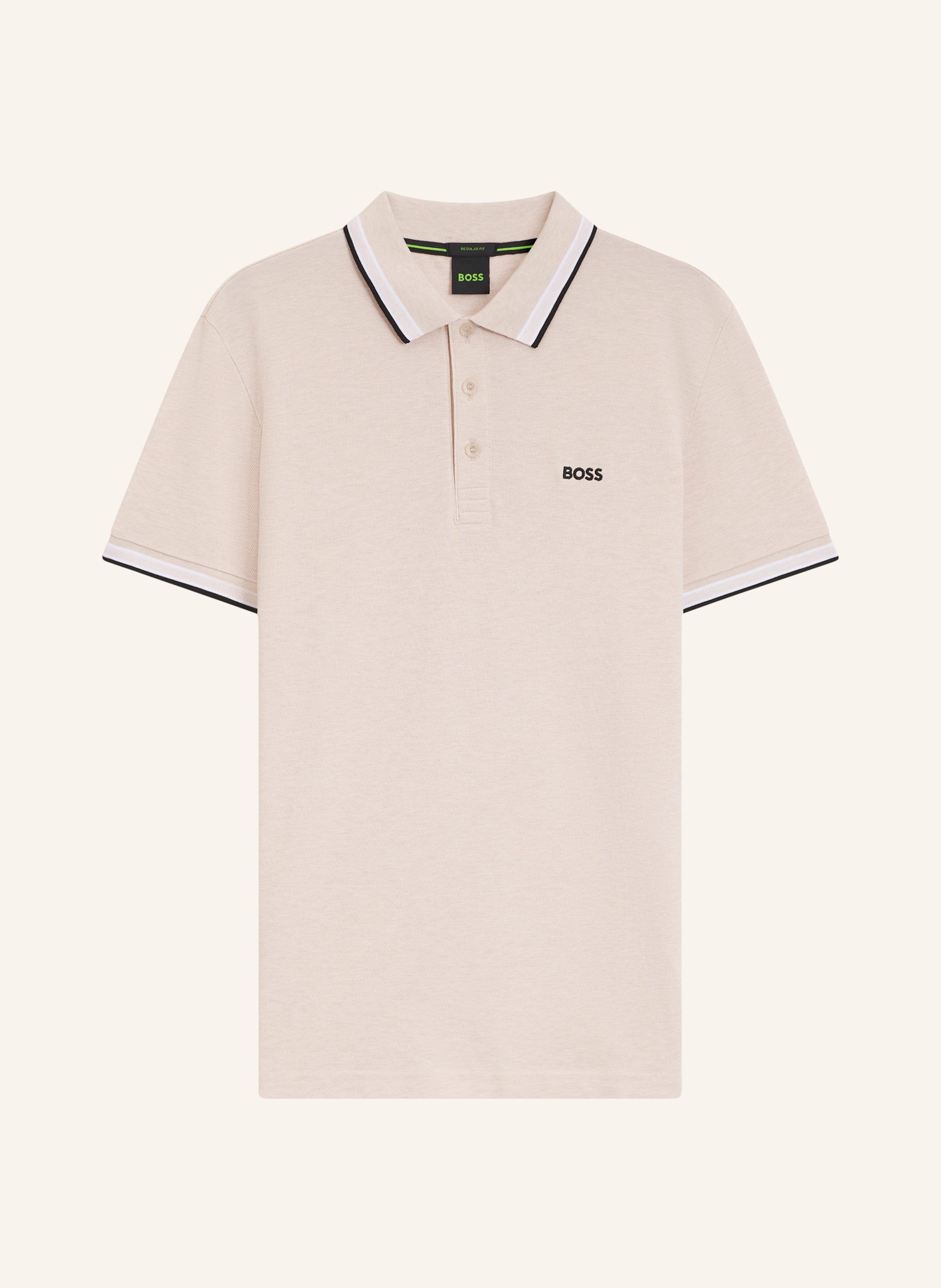 BOSS Piqué-Poloshirt PADDY CURVED Regular Fit