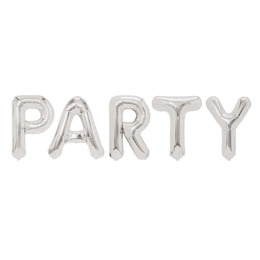 Ballon PARTY en aluminium argenté
