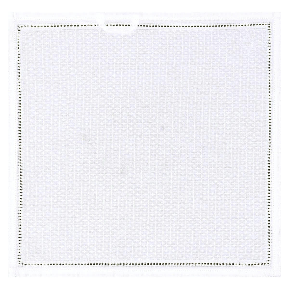 VOLUPTÉ - Carré visage en coton blanc 30 x 30