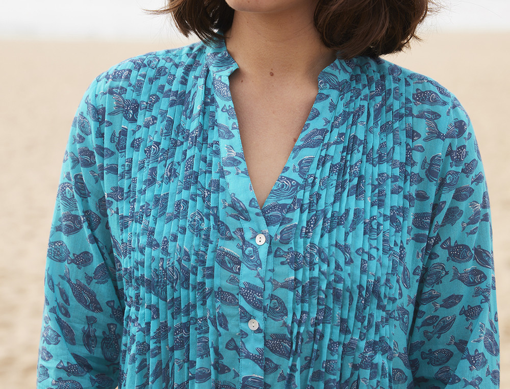 Tunique impriméeSous les vagues