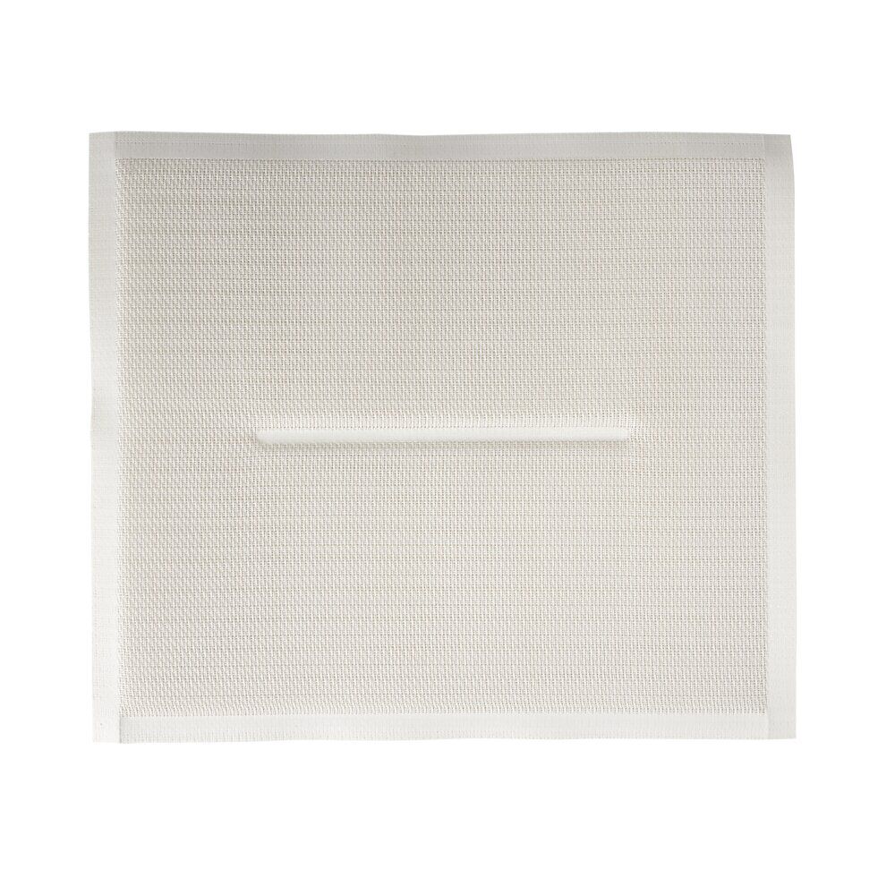 Galette de chaise rectangulaire textilène beige 35x40cm