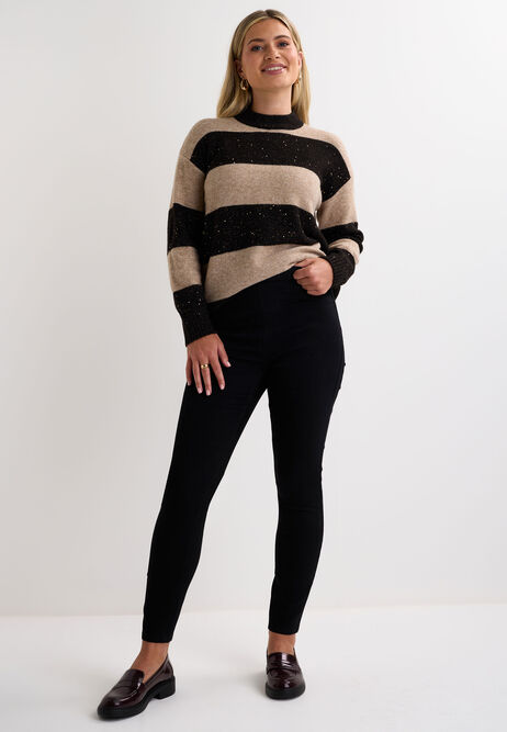 Womens Black Kate Shaper Jeggings