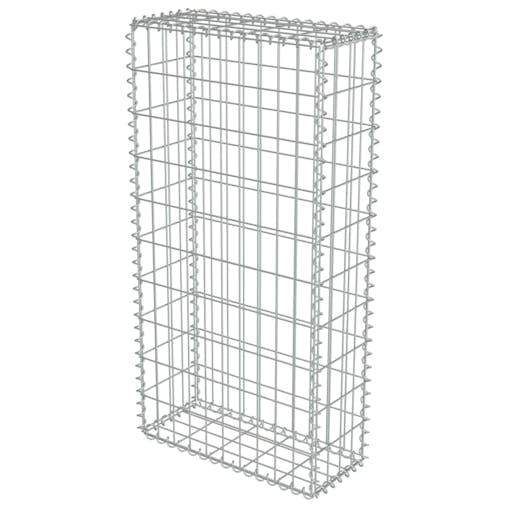 NNEVL Gabion Wall with Covers Galvanised Steel 50x20x100 cm