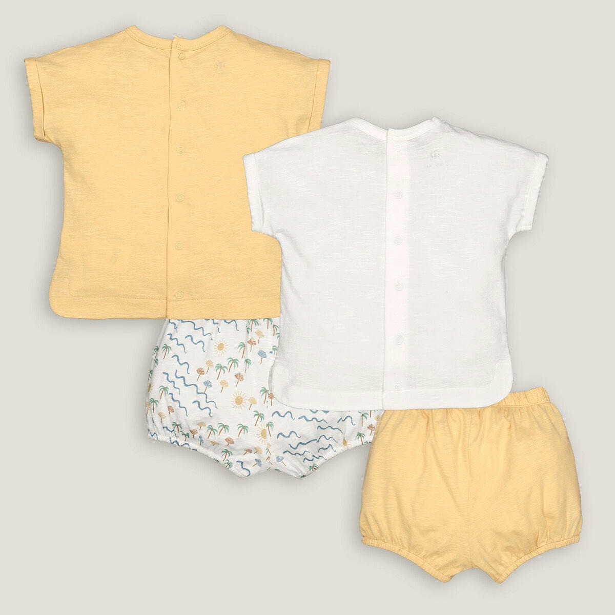 Lot de 2 ensembles 2 pièces T-shirts + bloomers