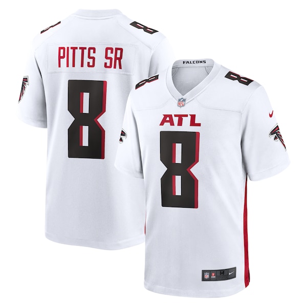 Kyle Pitts Sr. Atlanta Falcons Nike White  Game Jersey - White/Black