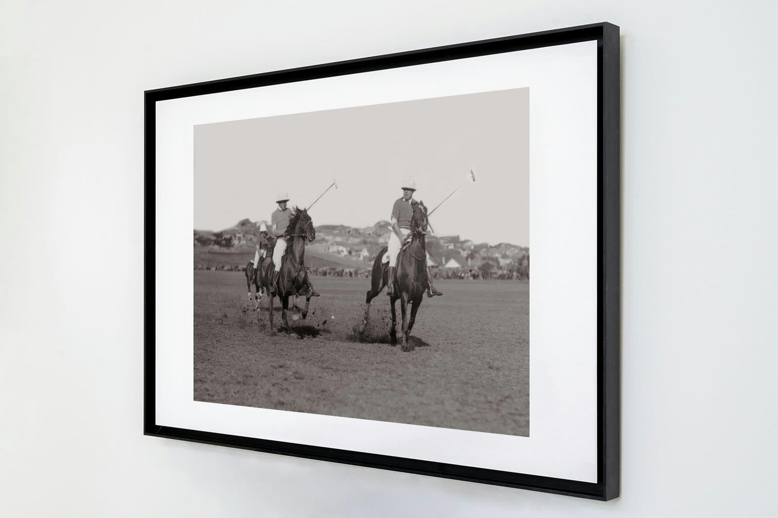 EQUITATION - Photo ancienne noir et blanc cheval n°13 cadre noir 30x45cm