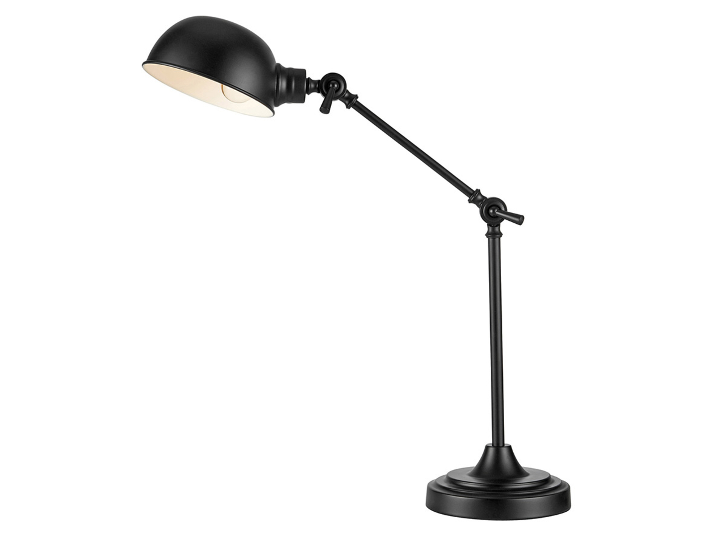 Lampka biurkowa Portland metalowa czarna