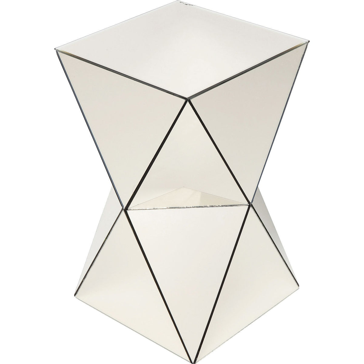 Kare Design Bijzettafel Luxury Triangle Champagne