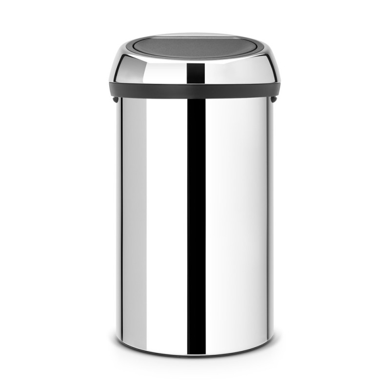 Poubelle Touch Bin acier brillant 60 L BRABANTIA