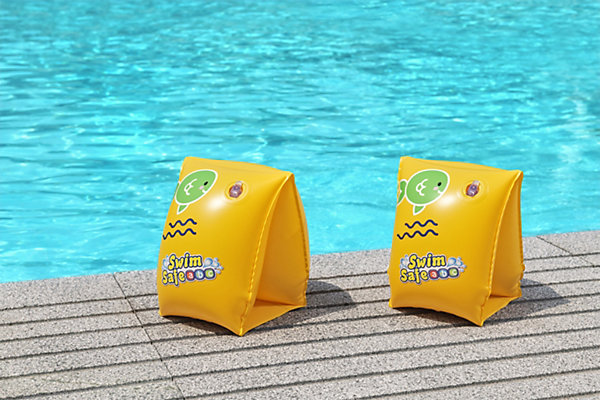 Brassard de natation Bestway pour enfant de 3 à 6 ans l.25 x l.15 cm jaune vendu par 2