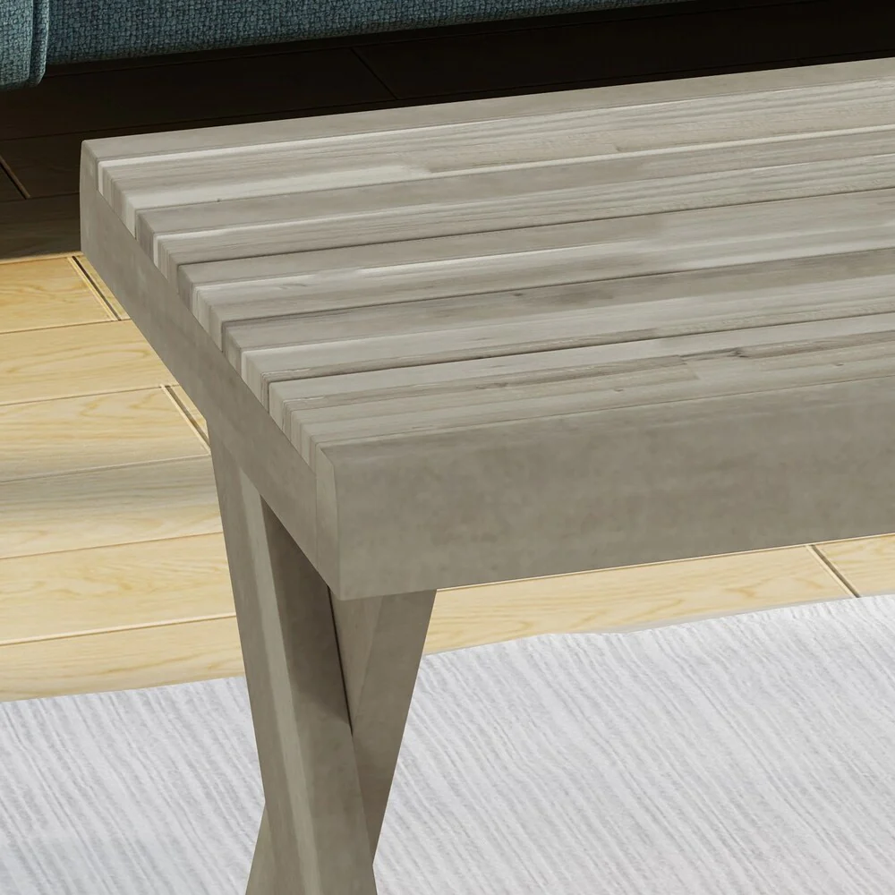 Esmeralda Farmhouse Acacia Wood Coffee Table by Christopher Knight Home