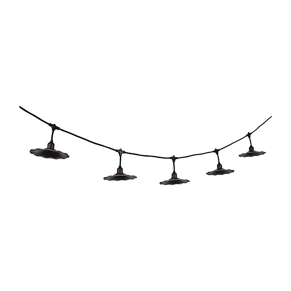 Guirlande lumineuse d'extérieur guinguette musette noir 10 ampoules 6m IP44 E27 220V Corep
