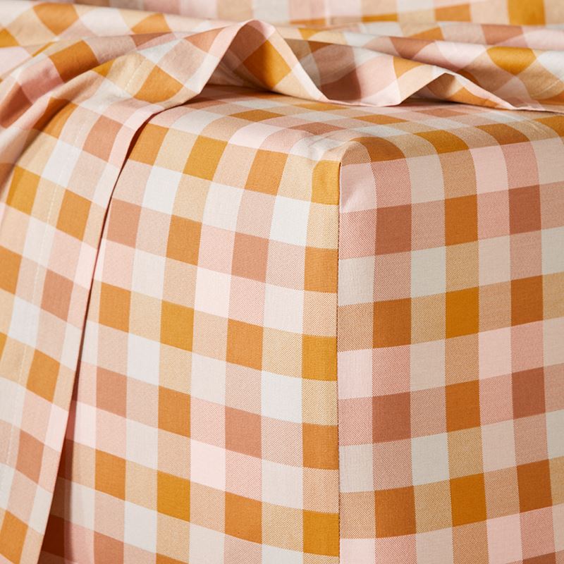 Charlie Check Mustard Printed Sheet Set