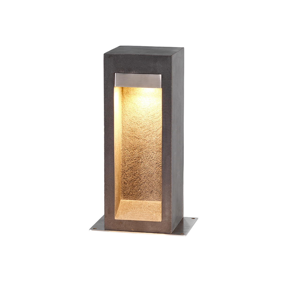 Lampa ogrodowa Parkstone bazalt stal nierdzewna LED 1x6W 650lm IP55 Elstead
