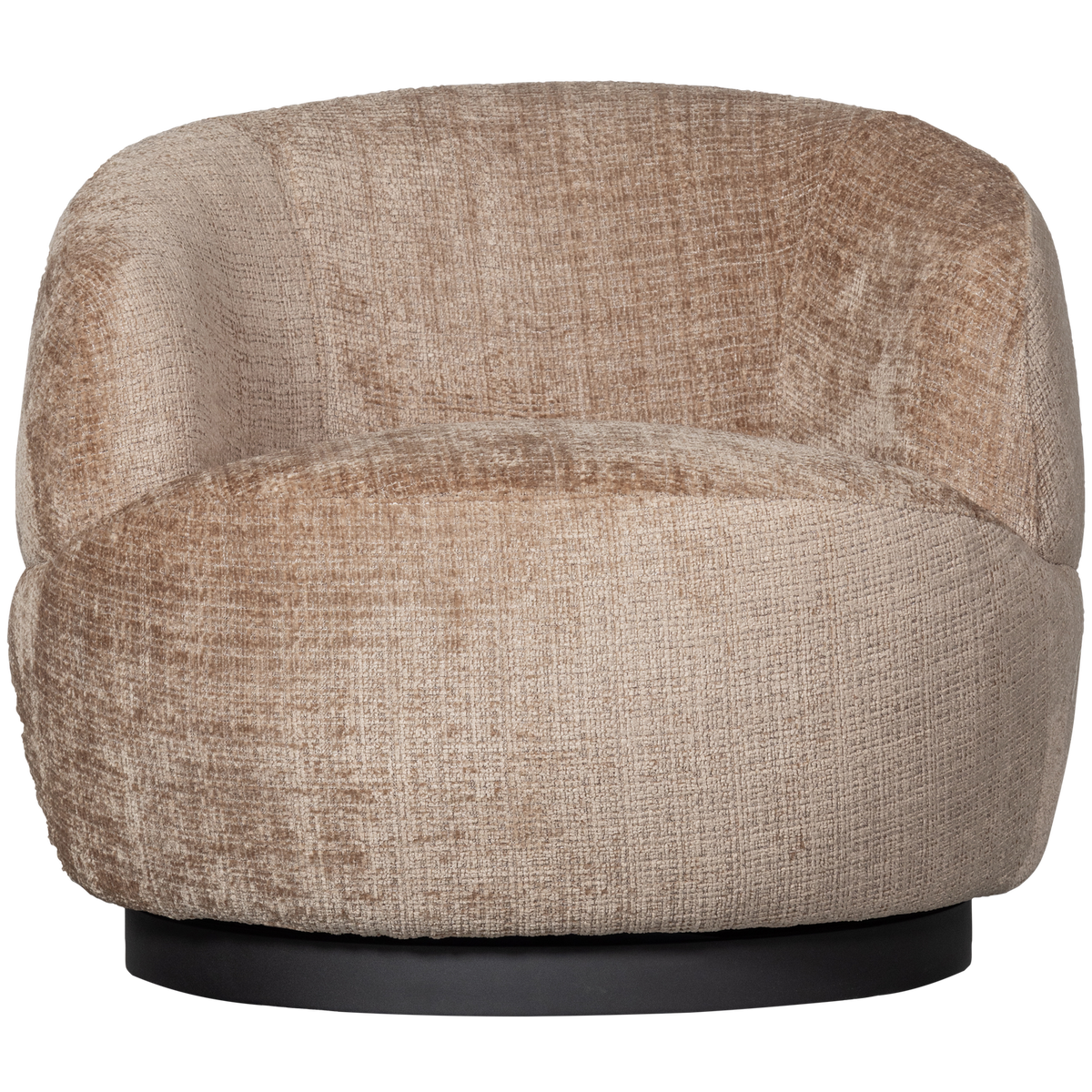 WOOOD draaibare fauteuil Woolly - Chenille - Zand - 71x84x88