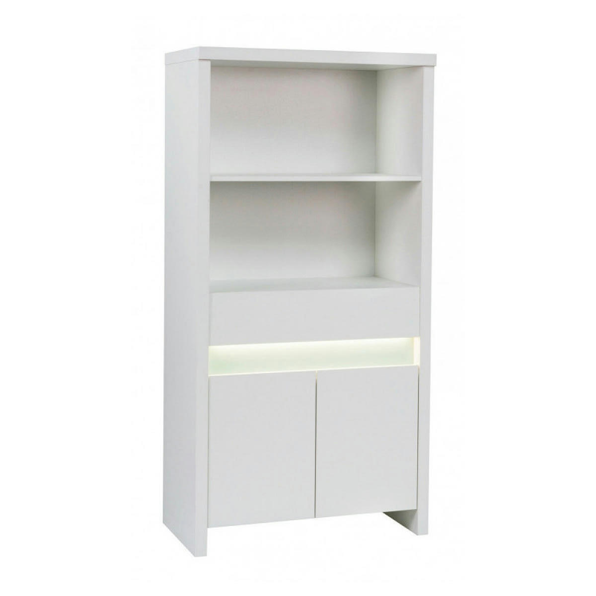 PLANÈTE - Etagère blanc 2 niches et 2 portes