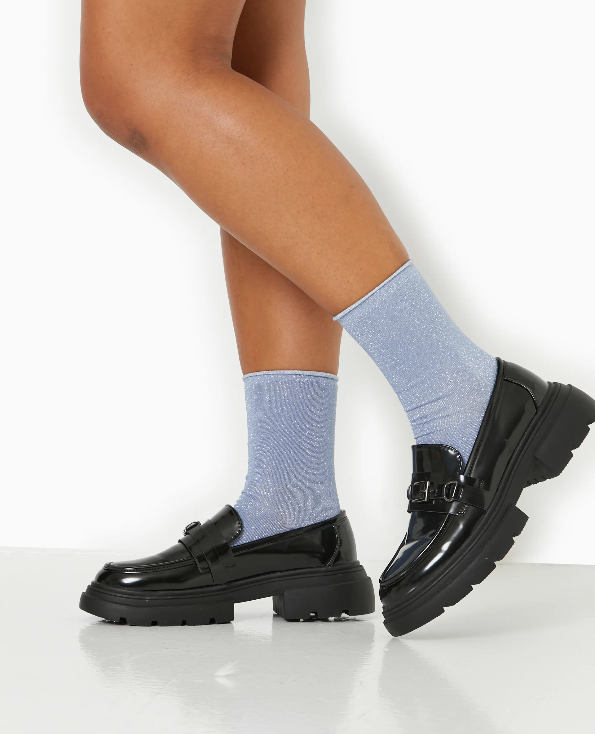 Lot de 2 paires de chaussettes avec lurex