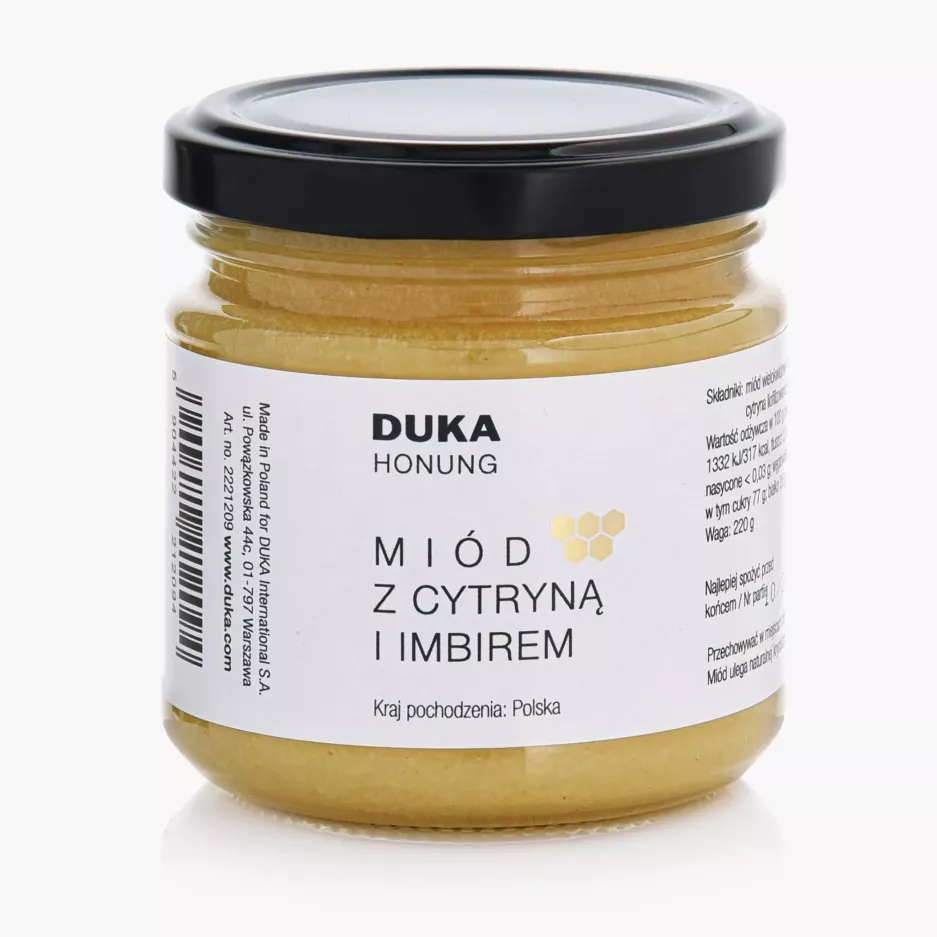 Miód z cytryną i imbirem DUKA HONUNG 220 g