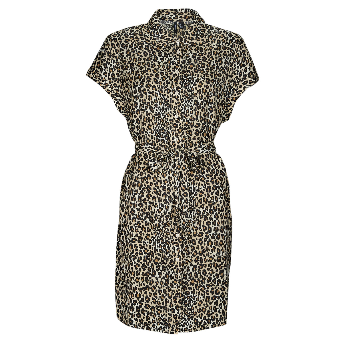 Vero Moda - VMONY SS SHORT DRESS WVN LCS - Leopard