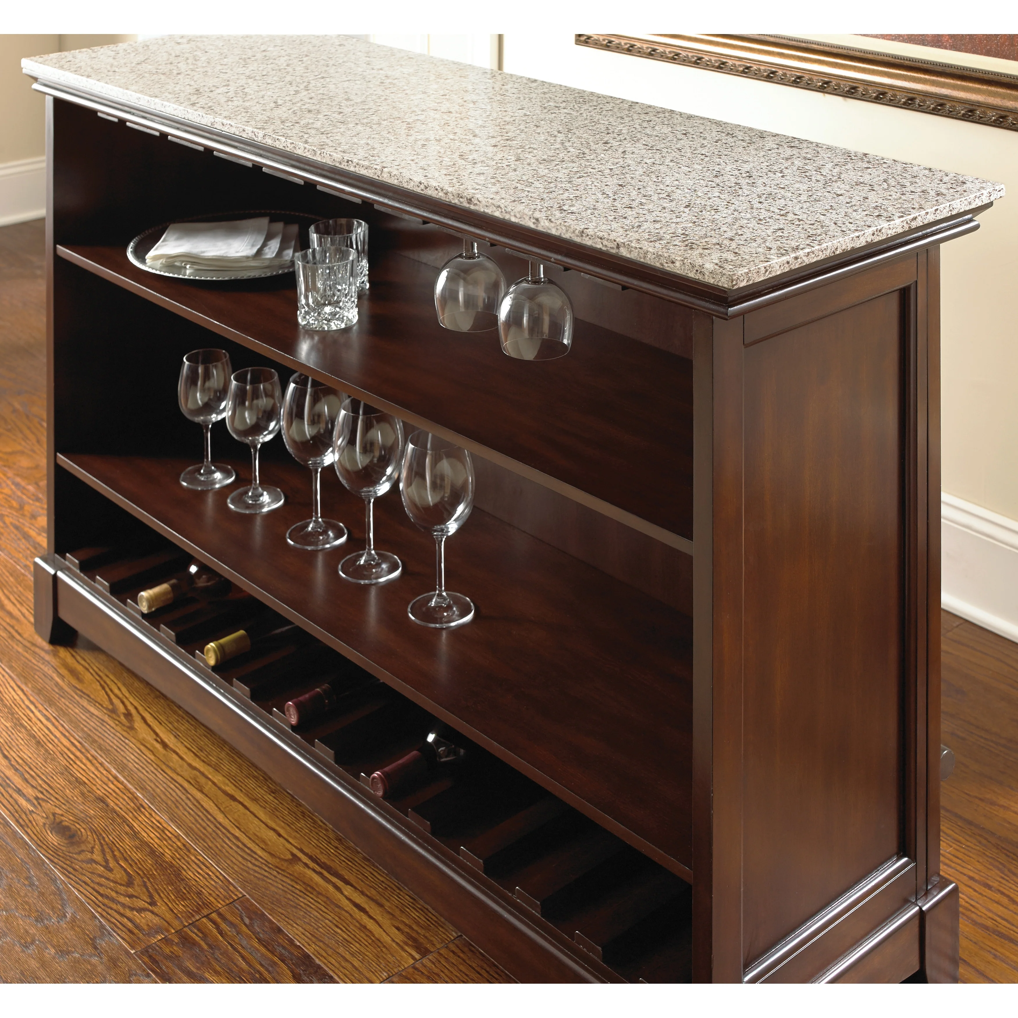 Norwood Home Bar with Foot Rail by Greyson Living