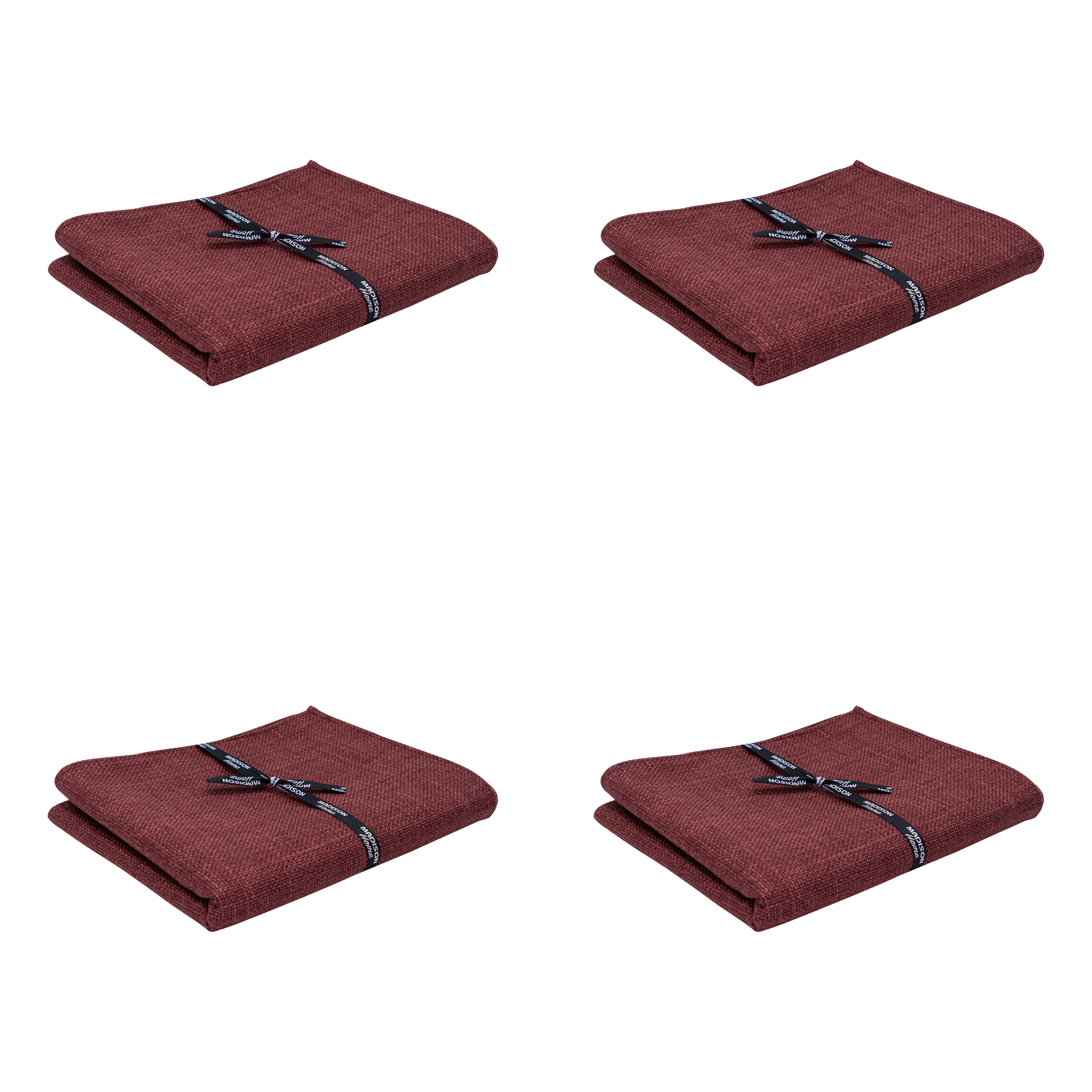 Madison tafelkleed Madison Home - rood - 250x140xcm - set van 4
