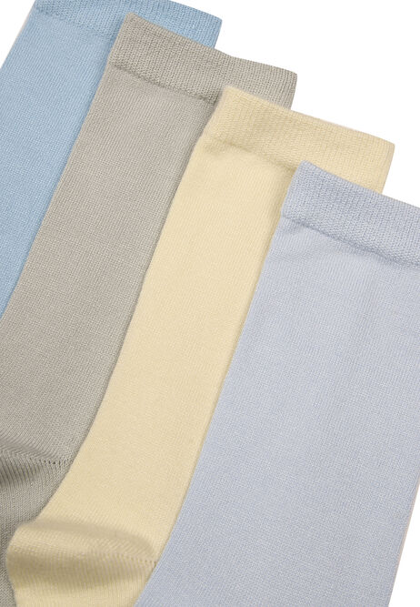 Womens 4pk Blue Super Soft Ankle Socks