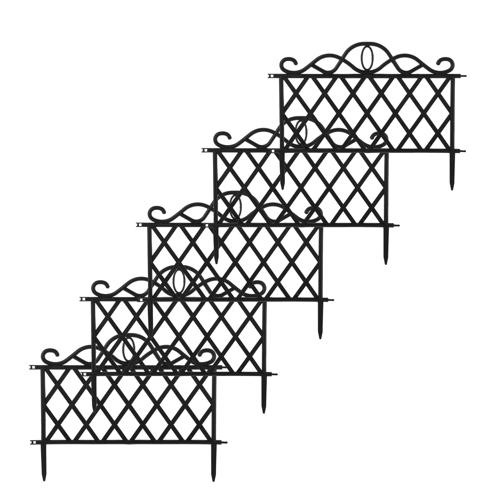 - Bordure de jardin noir - set de 5