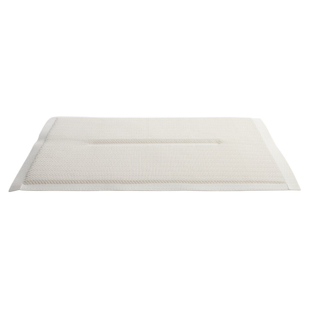 Galette de chaise rectangulaire textilène beige 35x40cm